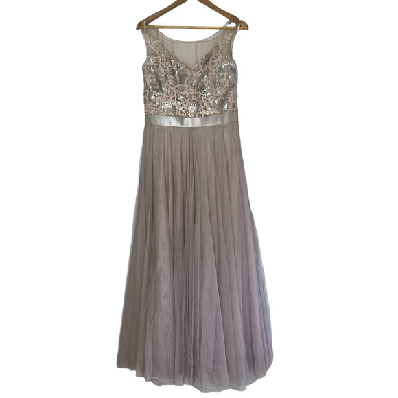 Watters & Watters Lucca Maxi Dress Sleeveless Sequined Lace 6314i - Picture 3 of 14